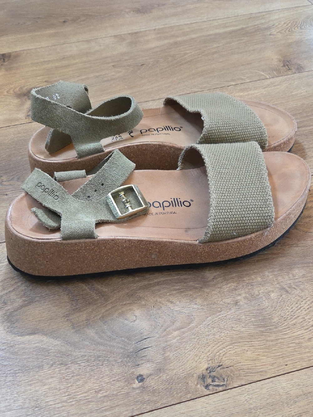 Birkenstock & Papillio Women's Glenda Sandals Faded Khaki - Picture 4 of 6